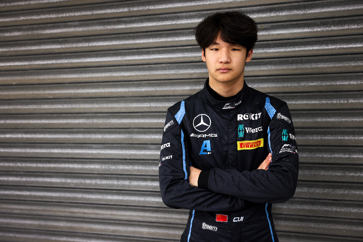 Mercedes-AMG F1 junior Yuanpu Cui tops British F4’s Brands Hatch test