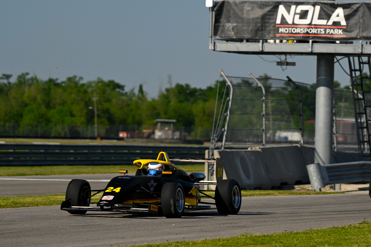 Max Garcia grows USF2000 lead with third win in a row