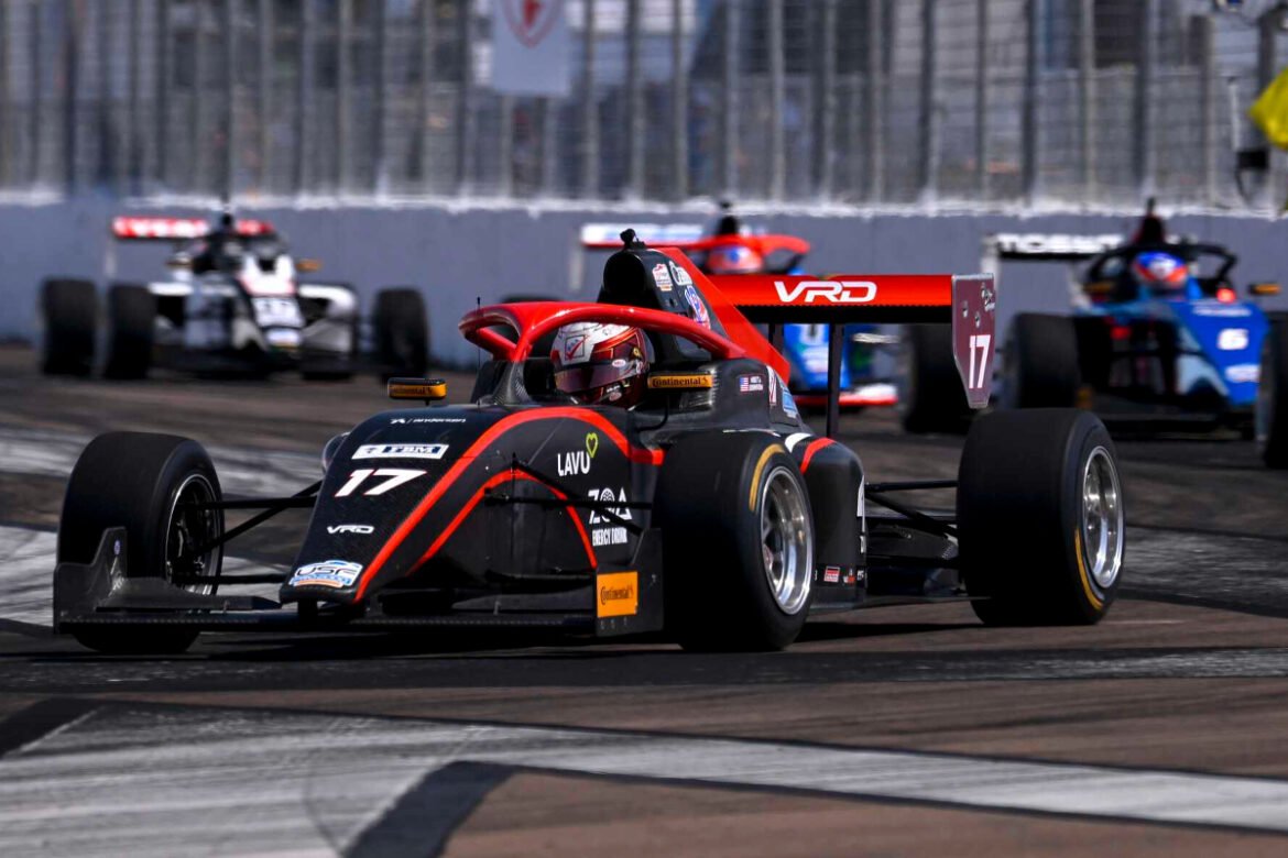 Usf Pro Racing Johnson passes Hughes to win USF Pro 2000 race two in St. Pete ...