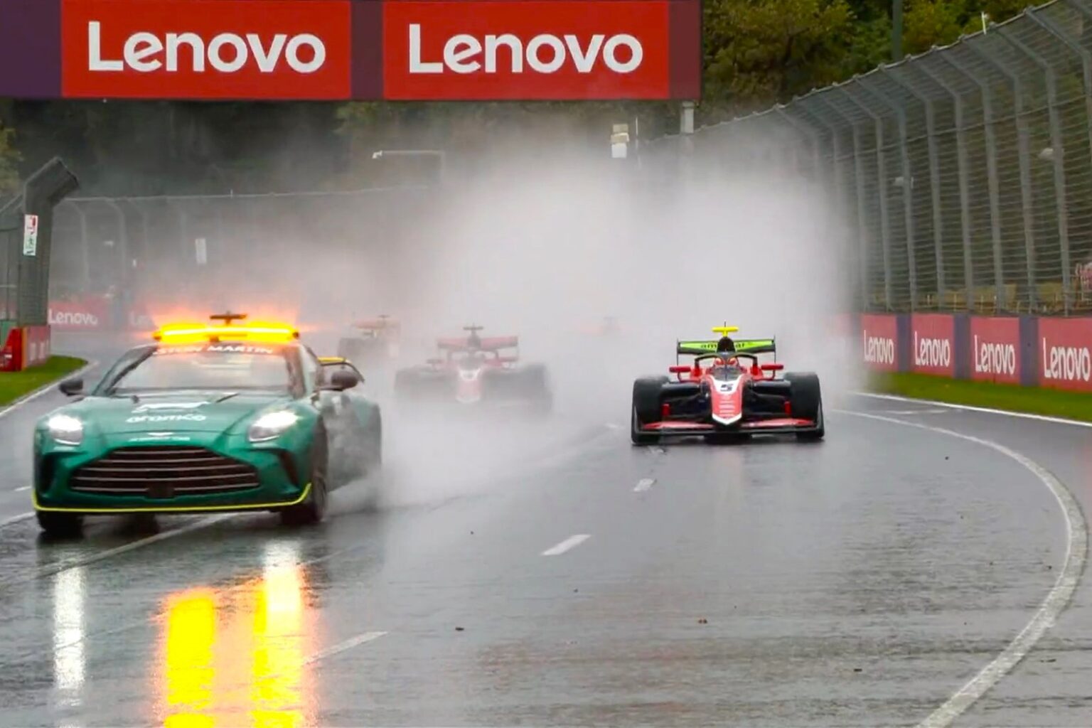 Camara wins red-flagged FIA F3 feature race washout in Melbourne ...